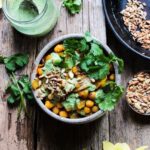 10 minute chickpea curry with coriander dressing