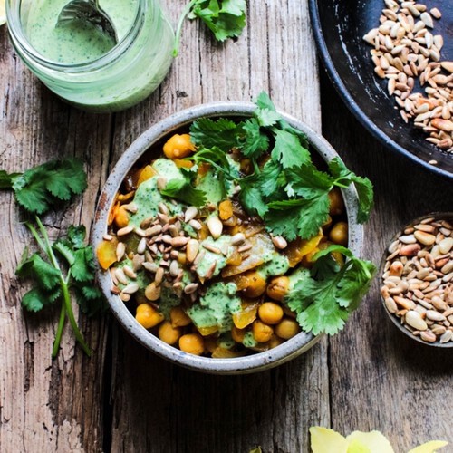 10-minute-chickpea-curry-with-coriander-dressing 1a