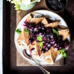 Almond crêpes with warm berries (gluten free)