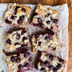 Banana, date and blueberry flapjacks