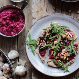buckwheat-flatbread-pizza-with-beetoot-hummus-and-cashew-cheese 1a