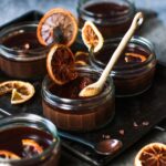 Festive chocolate orange ganache pots (gluten free)