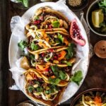 Hoisin jackfruit & mushroom tacos with peanut slaw