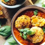 Delicious arancini balls with the best marinara sauce