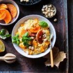 Lemony butternut squash risotto
