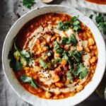 Moroccan spiced lentil & chickpea soup