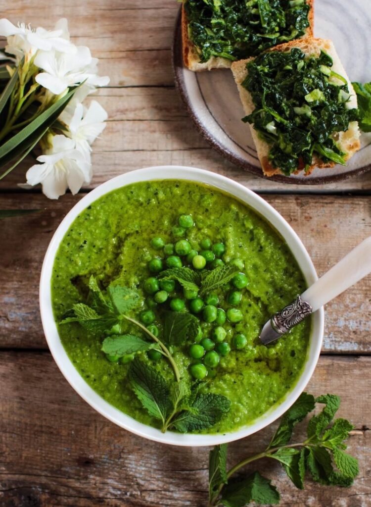 My co-op farm visit and courgette, pea & mint soup