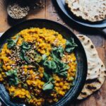 Nourishing chana dal with kale