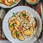 Spiced porridge with caramelised bramley apples
