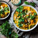 Sweet potato, cauliflower and peanut stew