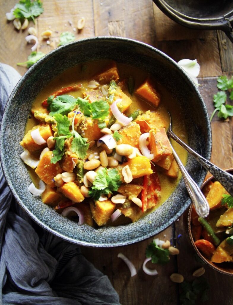 Sweet potato massaman curry