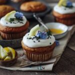 Vegan lemon & elderflower cupcakes with coconut lemon curd