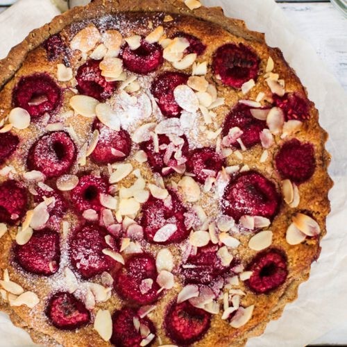 vegan-raspberry-bakewell-tart-gluten-free 1a