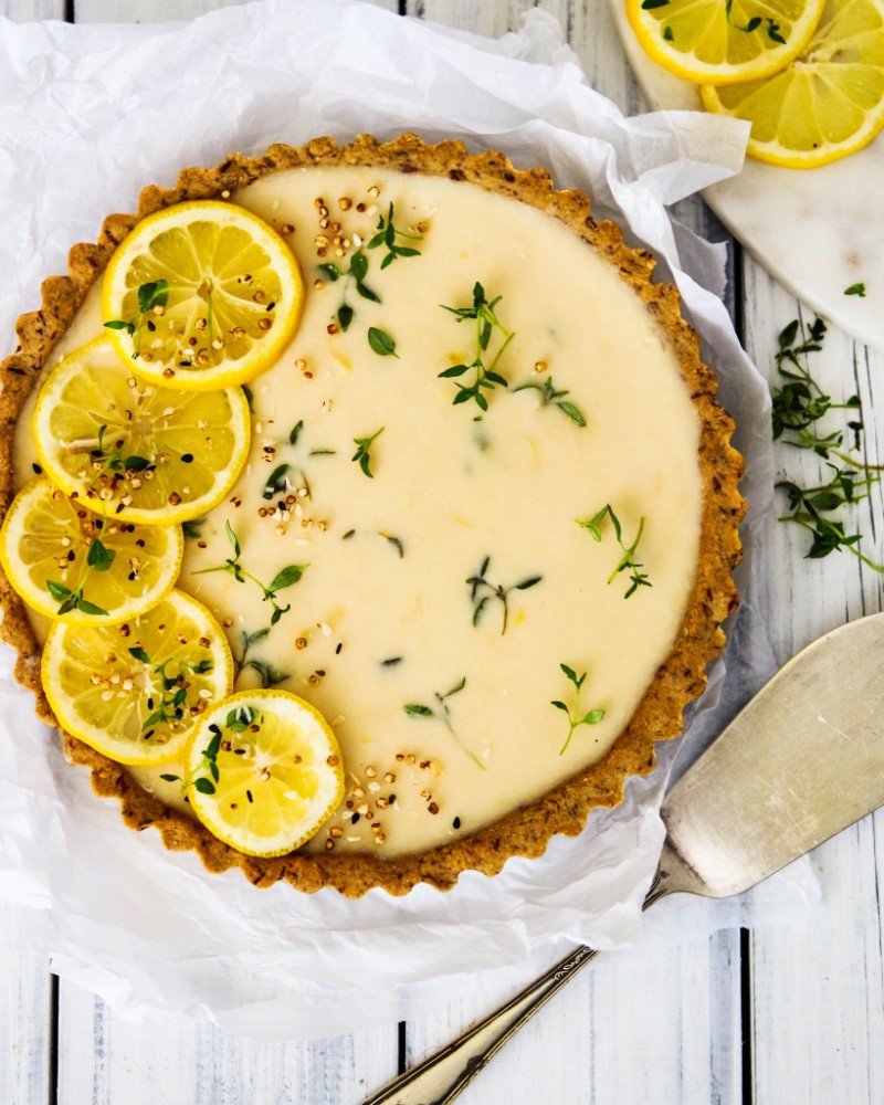 lemon-curd-thyme-tart-vegan-gluten-free 1
