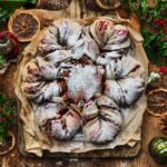 Mince pie dark cherry star bread